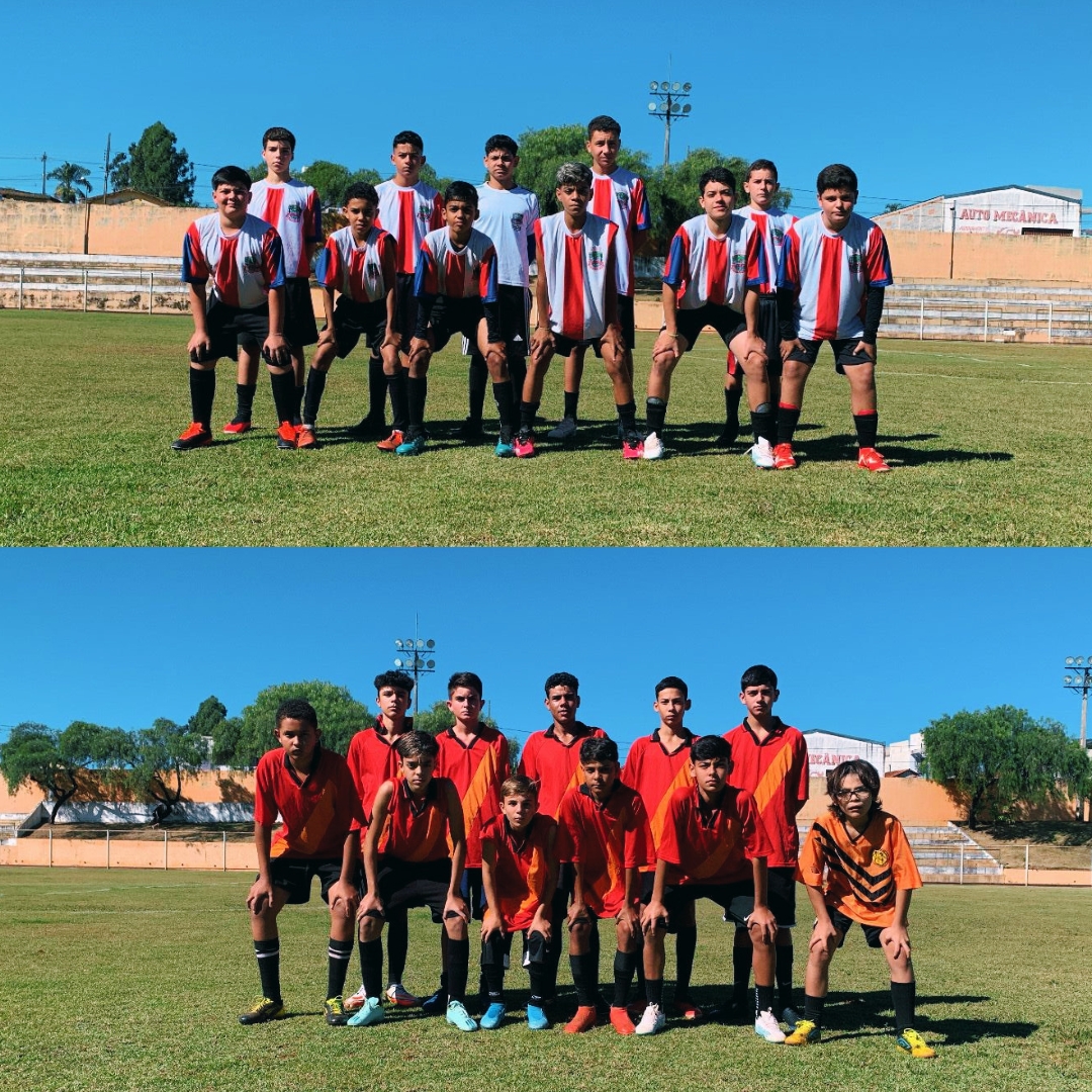 ALUNOS DA ESCOLINHA MUNICIPAL DE FUTEBOL INFANTIL PARTICIPAM DA ABERTURA DO JOGO DO GEC