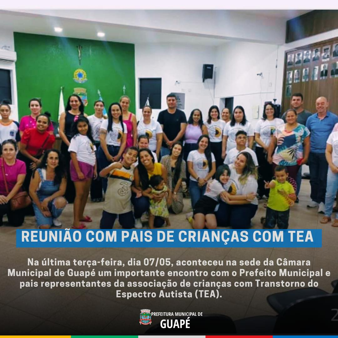 REUNIÃO COM PAIS DE CRIANAS COM TEA