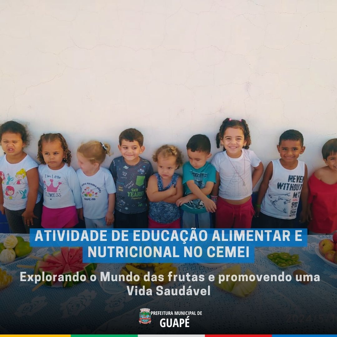 ATIVIDADE DE EDUCAÇÃO ALIMENTAR E NUTRICIONAL NO CEMEI