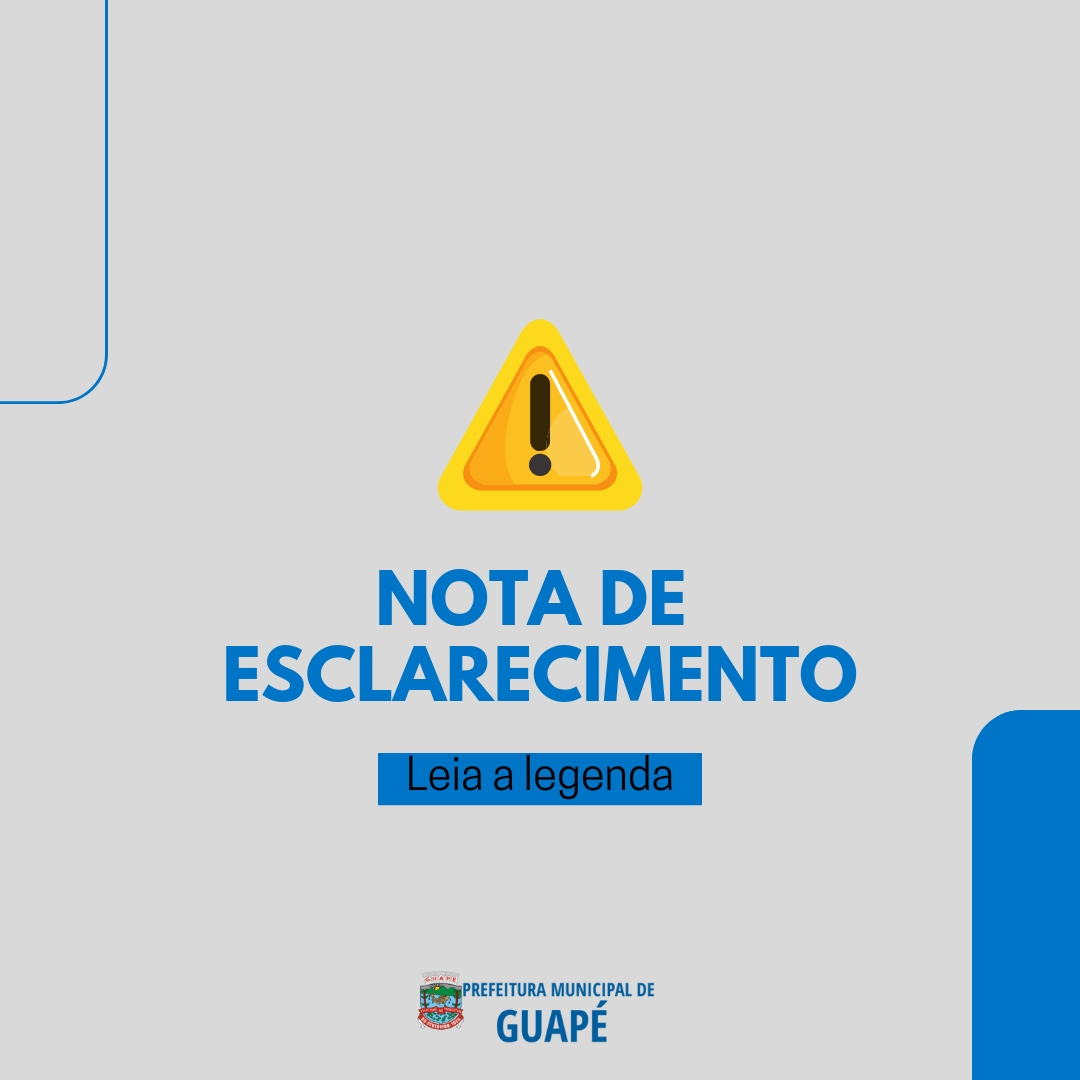 NOTA DE ESCLARECIMENTO