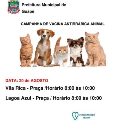 Campanha de Vacina Antirrábica Animal