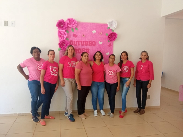 Grupo de Mulheres participam de roda de conversa sobre Prevenção do Câncer de Mama, Auto estima e Sífilis