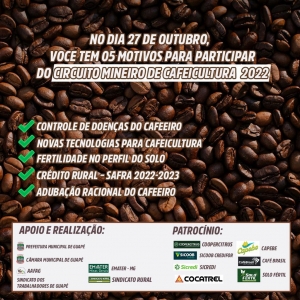 Motivos para participar do Circuito Mineiro de Cafeicultura 2022